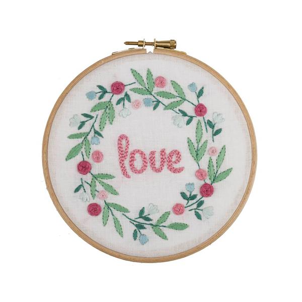 Anchor Love Embroidery Hoop Kit - 503235