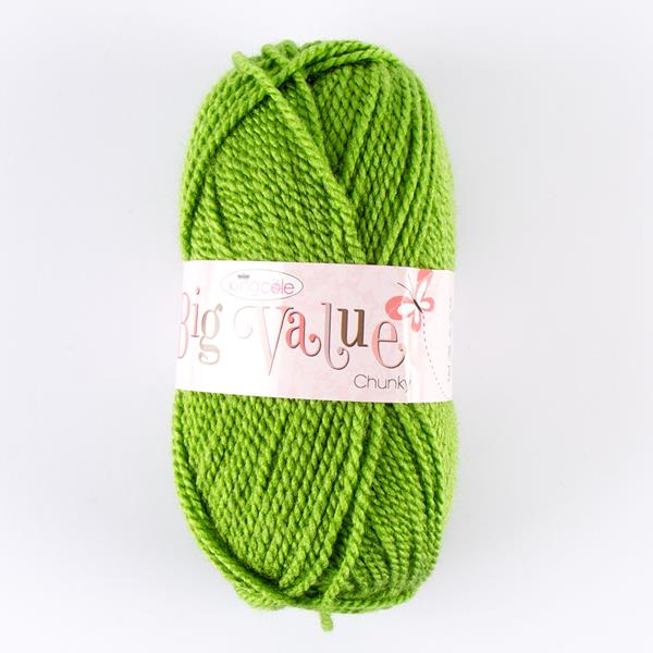 King Cole Moss Big Value Chunky Yarn - 100g - 100% Premium Acryli - 504070