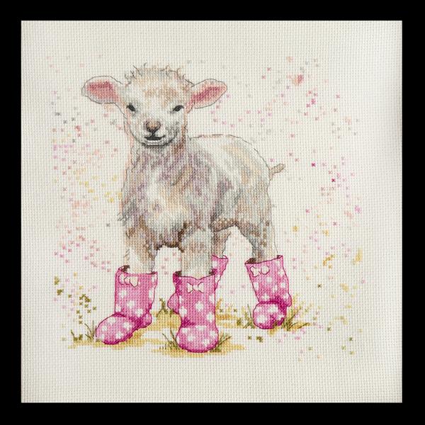 Bree Merryn Lottie the Lamb Cross Stitch Kit - 506914