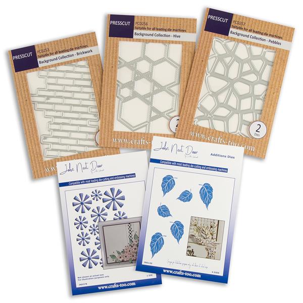 Press Cut 5 x Die Sets - Modern Backgrounds Complete Collection - - 507719
