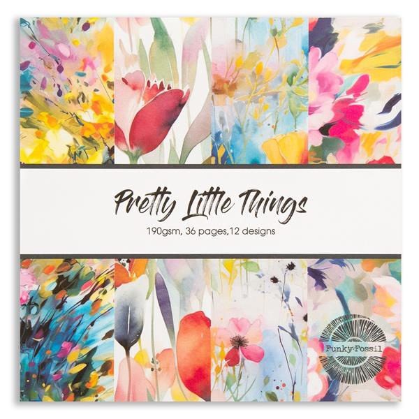 Funky Fossil Pretty Little Things Paper Pad - 8"x 8" - 509638