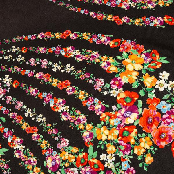 House of Alistair Flower Swing Silk Satin 1m Fabric - 150cm Wide - 512080