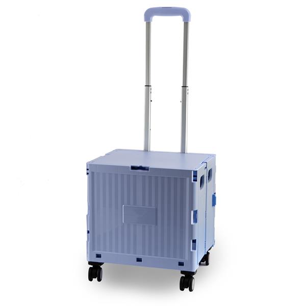 Collapsible Plastic Rolling Craft Cart, Purple - Everything Mary