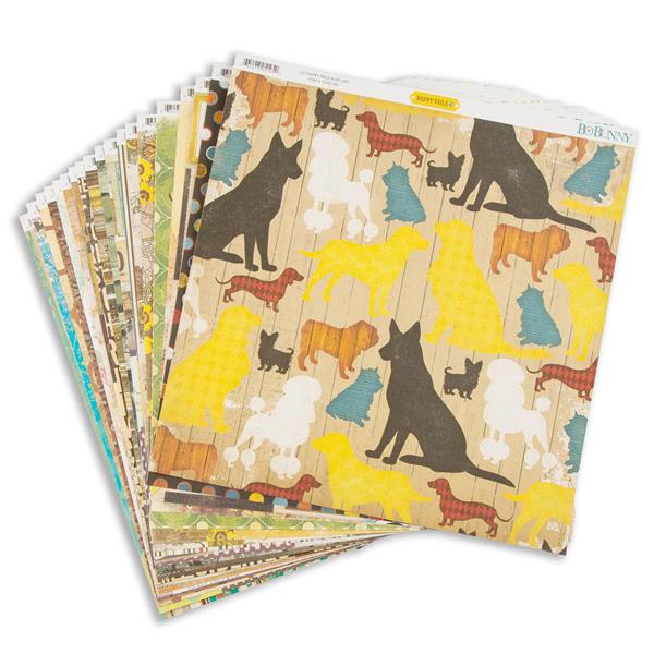 Bo Bunny 12x12" Paper Collection #2 - 19 Sheets - Mixed Designs - 514311