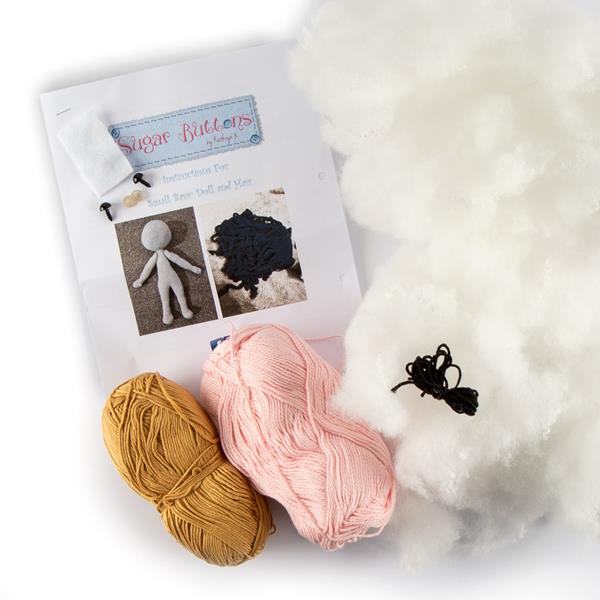 Sugar Buttons Polly & Friends Crochet Kit - Includes: Yarn, Stuff - 515344