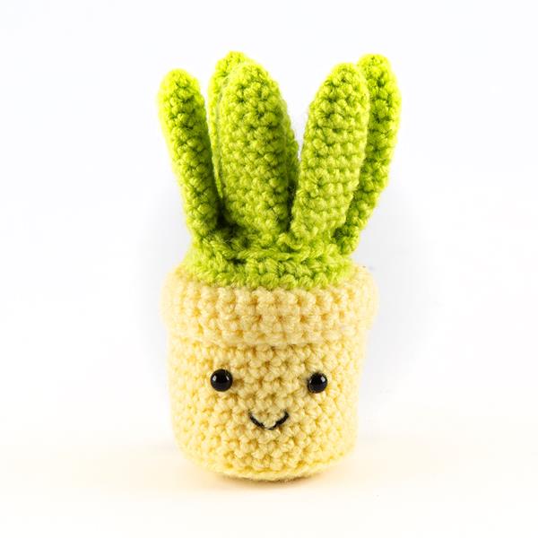CroCreate Amigurumi Succulent Crochet Kit - Yellow Plant Pot - 517873