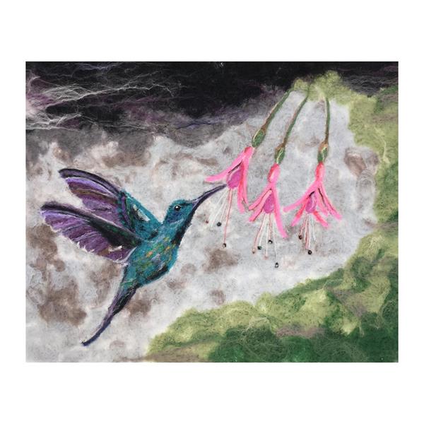 Frankie & Sidney Hummingbird Needle Felting Picture Art Kit - 519901