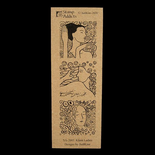 Stamp Addicts Klimt Ladies Cling Mounted Rubber Stamp - 524648