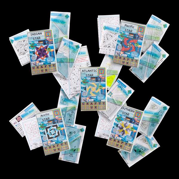 Crafty UK Ocean Stars Quilting Templates Complete Collection - 524924