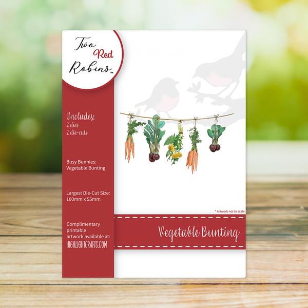 Two Red Robins Vegetable Bunting Die Set - 2 Dies - 525991