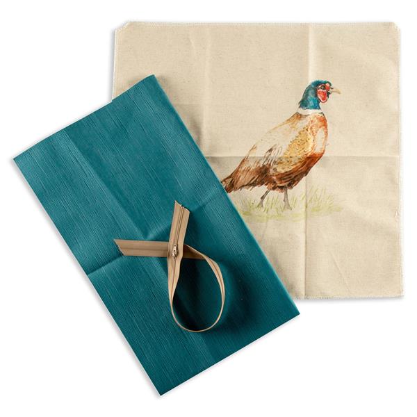 Juberry Designs Linen Animal Cushion Kit - Pretty Pheasant - 526067