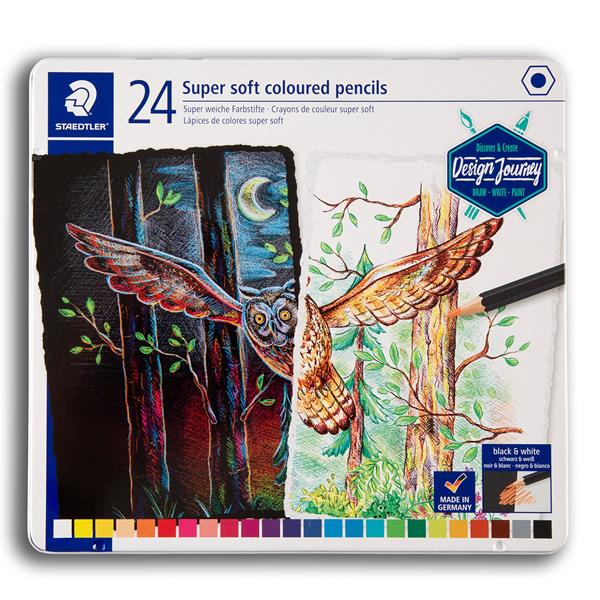 Staedtler 24 x Super Soft Coloured Pencils - 527015
