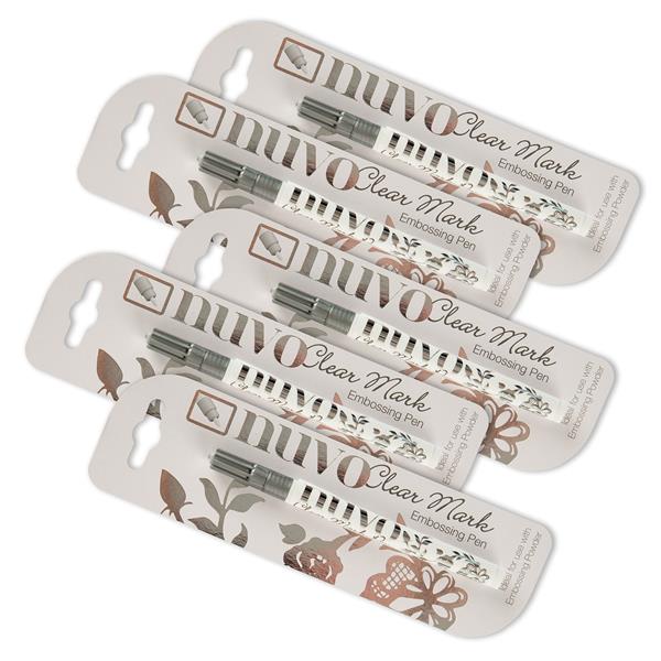 Tonic Studios Nuvo Clear Embossing Marker Pen - 5 Pack - 531469