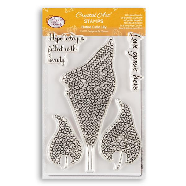 Craft Buddy Crystal Art A6 Stamp Set - Fluted Calla Lily - 536114