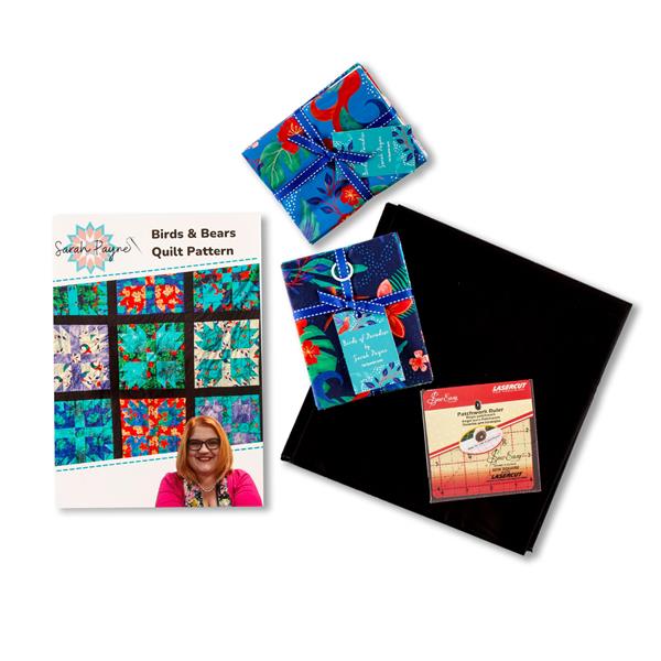 Sarah Payne's Birds & Bears Quilt Kit - Includes: Pattern & Fabri - 537473