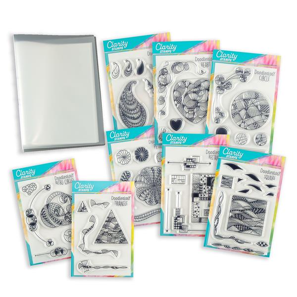 Clarity Crafts Cherry Green Doodleology A5 Stamp Mega Collection  - 537710