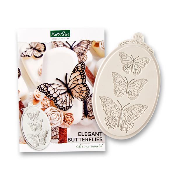 Katy Sue Designs Elegant Butterflies Silicone Mould - 537883