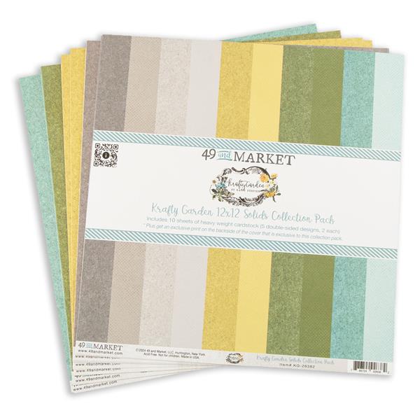49 And Market Collection Pack 12"X12" - Krafty Garden Solids - 540192