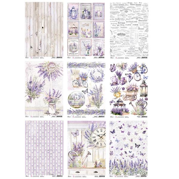 Ciao Bella Morning in Provence Rice Papers - 9 Sheets - 545975