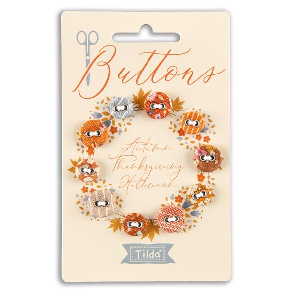 Tilda Creating Memories 10 Piece 12mm Buttons - Autumn - 547423