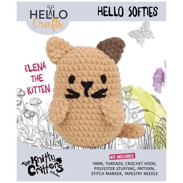 Knitty Critters Hello Softie Elena The Kitten - 547732