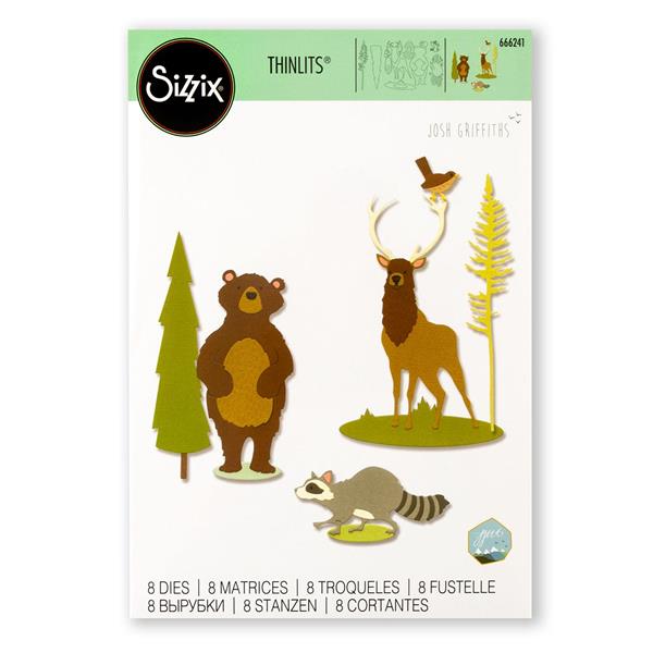 Sizzix Thinlits Forest Animals #2 Die Set By Josh Griffiths - 8 D - 549285