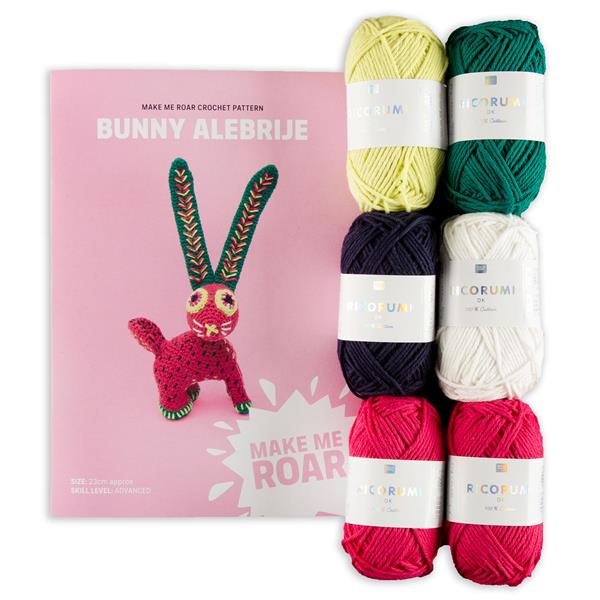 Make Me Roar Bunny Alebrije Yarn Pack & Pattern Booklet -  6 x 25 - 550210