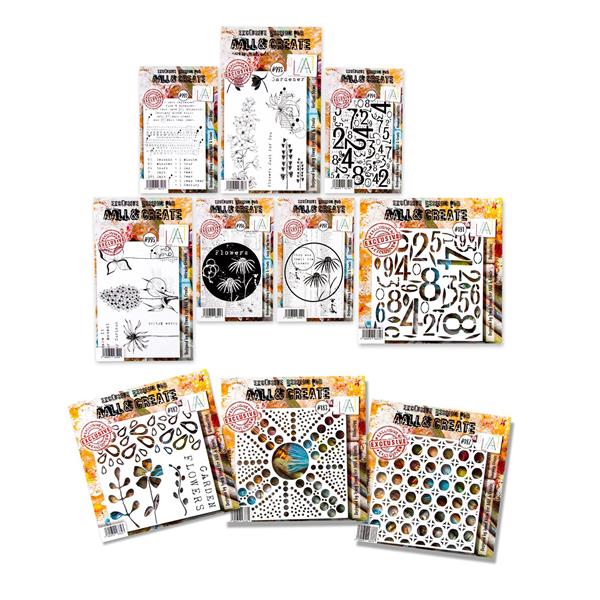 AALL & Create August 2023 Complete Stamp & Stencil Collection - 552650