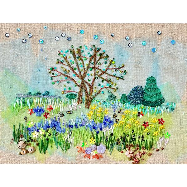 Rowandean Embroidery Spring Orchard Kit - 553402