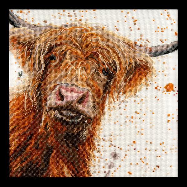 Bree Merryn Betsy The Highland Cow Cross Stitch Kit With 3 7 18 22 Tapestry Needles