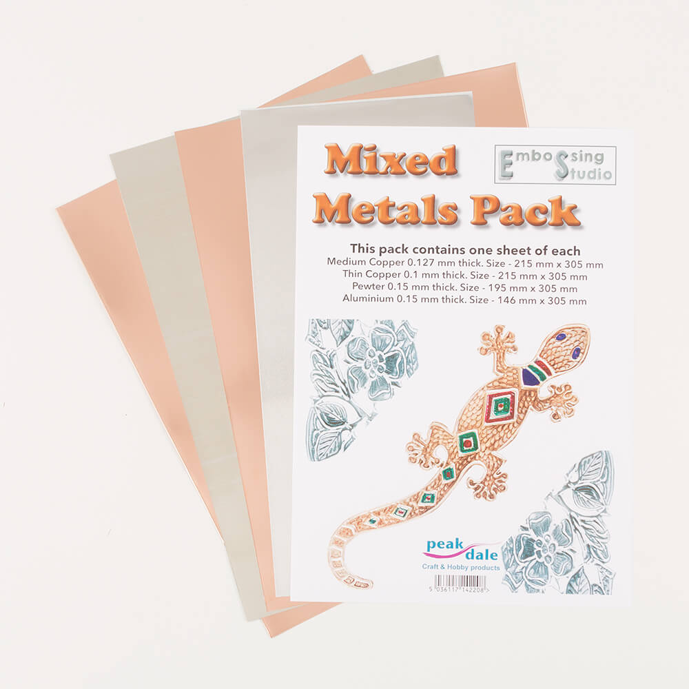 Peak Dale Products Mixed Metals Pack with Copper, Pewter & Alumin - 556926