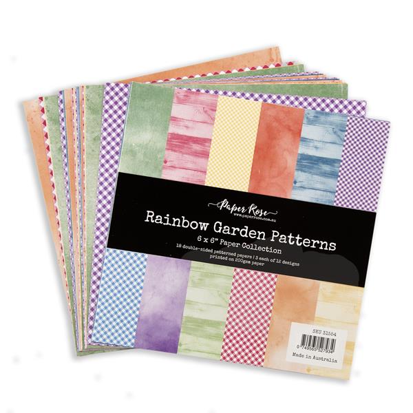 Paper Rose Rainbow Garden Patterns 6x6 Paper Collection - 557289
