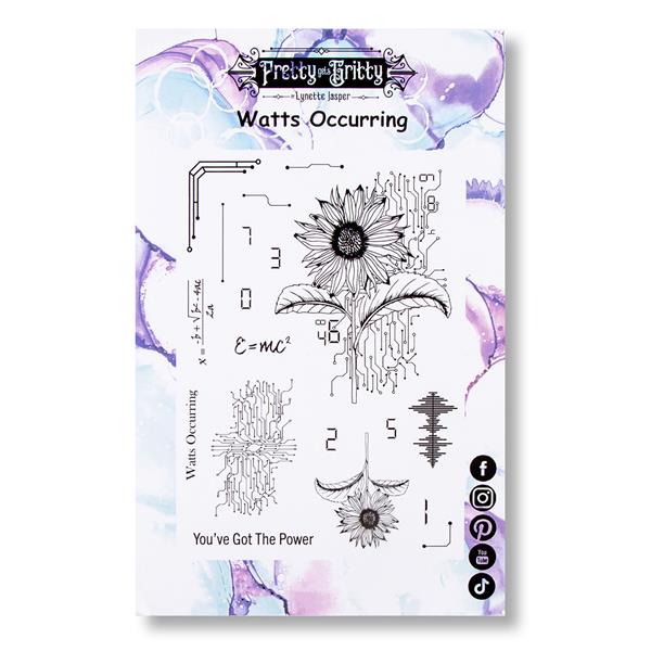 Pretty Gets Gritty A5 Stamp Set - Watts Occuring - 559548