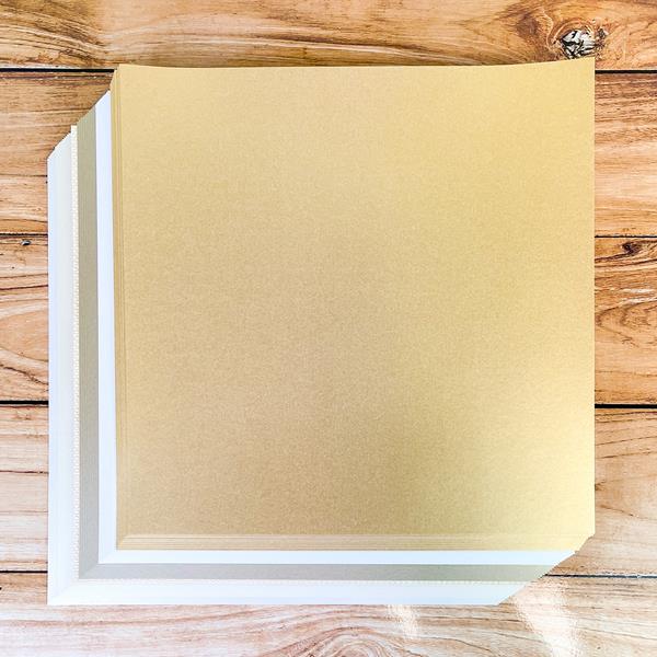 Craft Master 12x12" Textures of Gold Paper & Card Pack - 60 Sheet - 561528