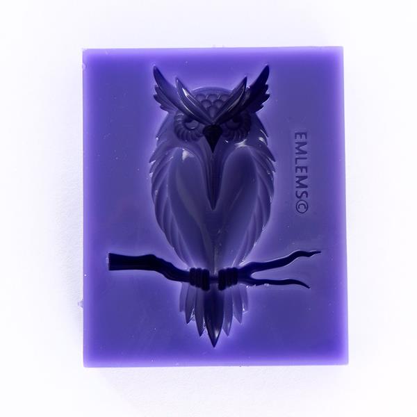 Emlems Owl on Branch Silicone Mould - Small - 562176