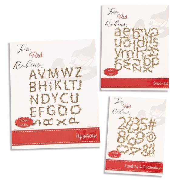Two Red Robins Nature's Alphabet Die Collection - 56 Dies Total - 562636
