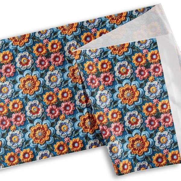 CUSTOM FABRICS Kayleigh Crochet PU Coated Waterproof Fabric Lengt - 564259
