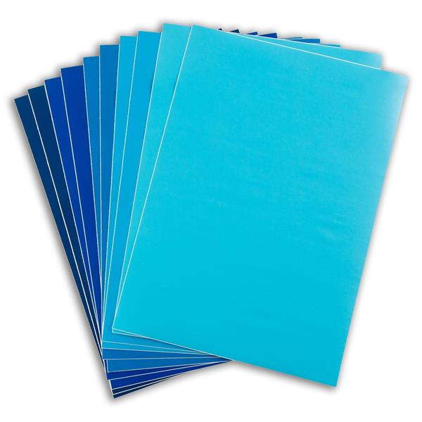 Sweet Factory A4 Matte Self-Adhesive Vinyl - Shades of Blue - 10  - 564384