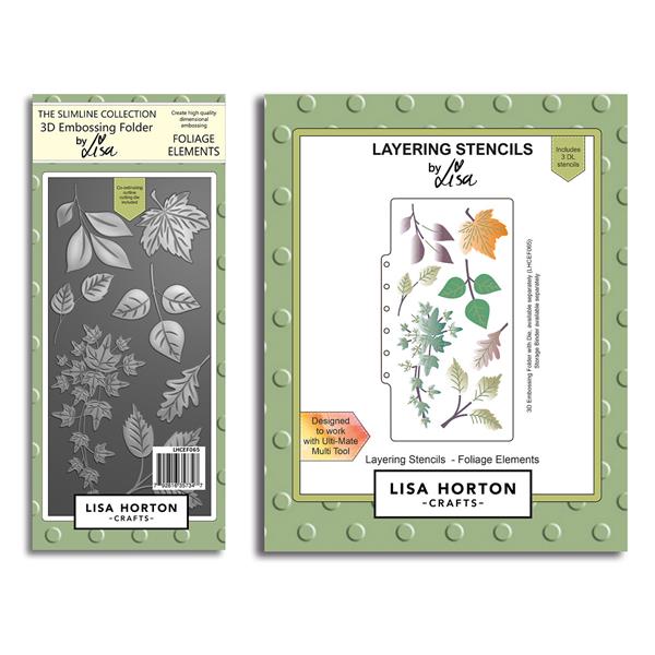 Lisa Horton 5x7 3D Embossing Folder & Die - Blooming Marvellous