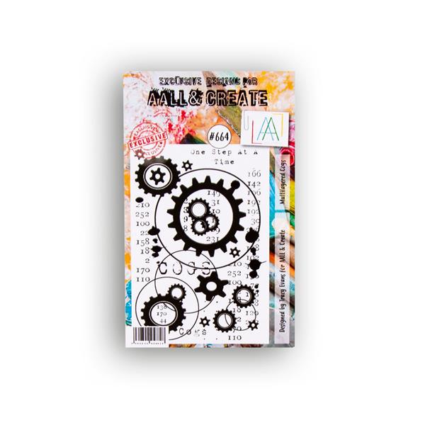 AALL & Create Tracy Evans A7 Stamp - Multilayered Cogs - 564710