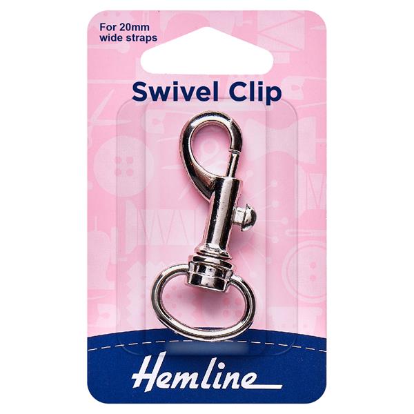 Hemline Nickel 20mm Swivel Clip - 565745
