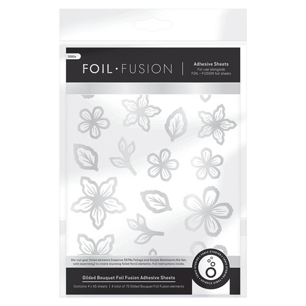 Tonic Studios Foil Fusion Adhesive Sheets - Gilded Bouquet Foil F - 572761