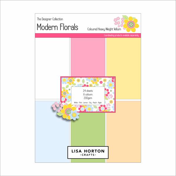 Lisa Horton Crafts Modern Florals Plain Vellum - 24 Sheets - 573833