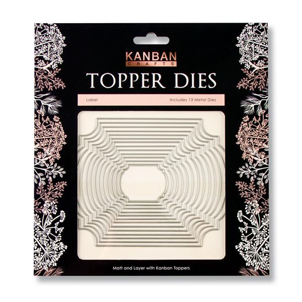 Kanban Crafts Labels Topper Dies Set - 13 Dies - 577287