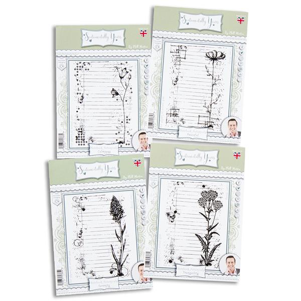 Sentimentally Yours Botanicals A6 Stamps- Tranquility, Serenity,  - 581742