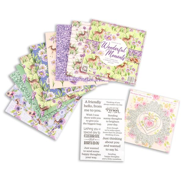 Stamps By Me Wonderful Moments Collection - 7x7" Paper Pad, Die S - 583760
