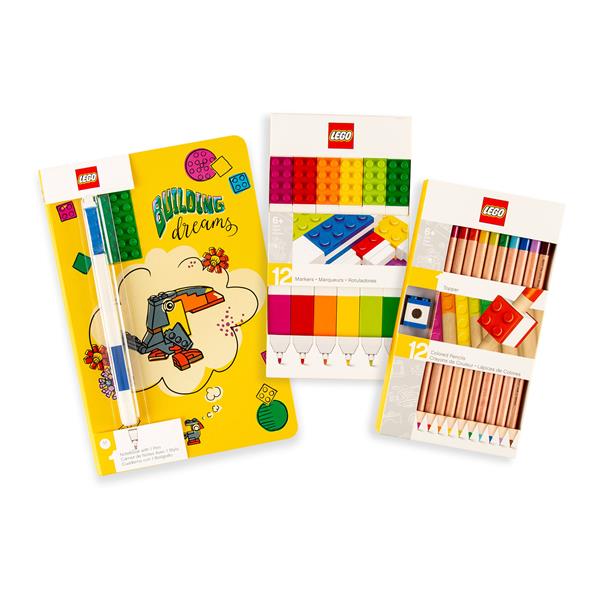 LEGO® 2.0 - Building Dream Brick 4x6" Journal with Gel Pen, 12 x  - 589070