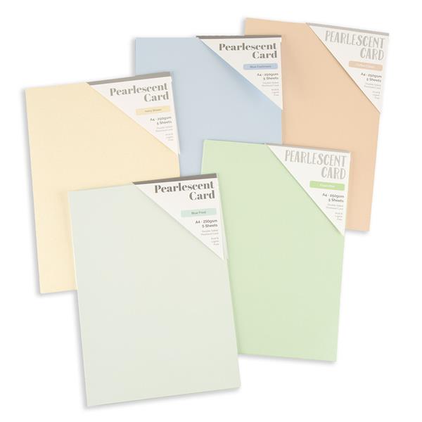 Tonic Studios Craft Perfect - Pearlescent A4 Card 5 x 5 Packs - P - 590964