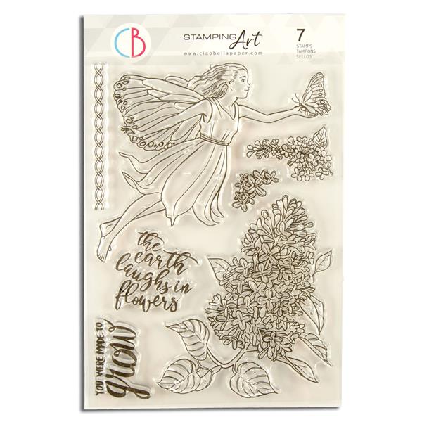Ciao Bella Paper 6x8" Stamp Set with 7 Stamps - Light Fairy - 591981
