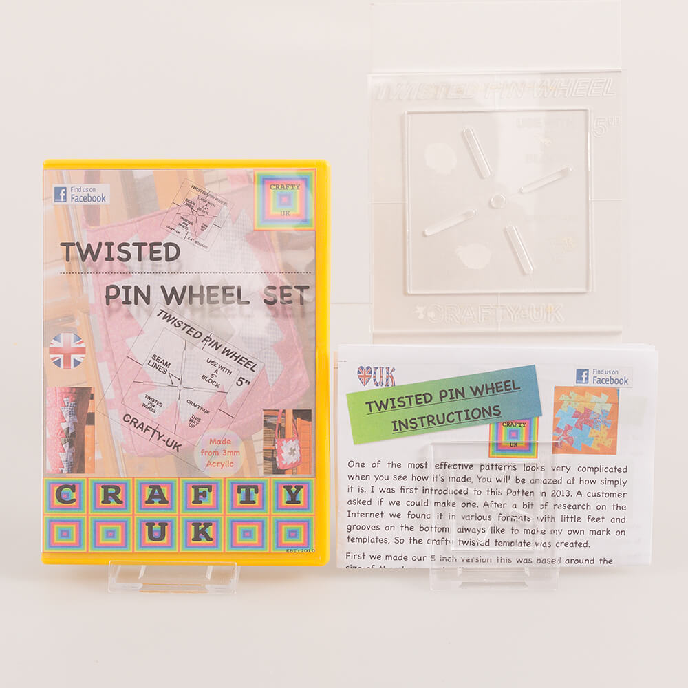 Crafty UK 5" & 2.4" Twisted Pinwheel Set - 592159